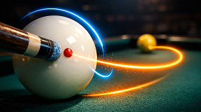 Realistic cue physics screenshot